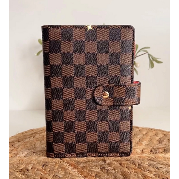 Brown Luxe Checkered Budget Binder