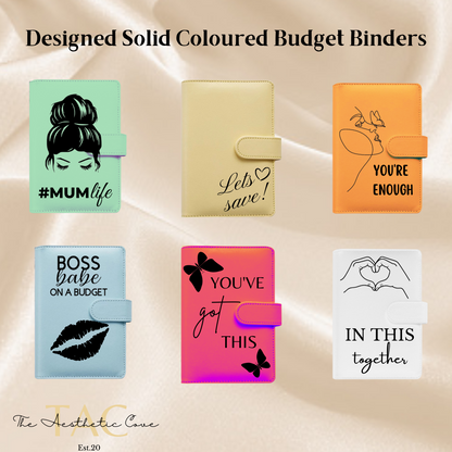 Designed Solid Coloured Budget Binders