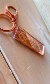 Rectangular Mirrored Keychains
