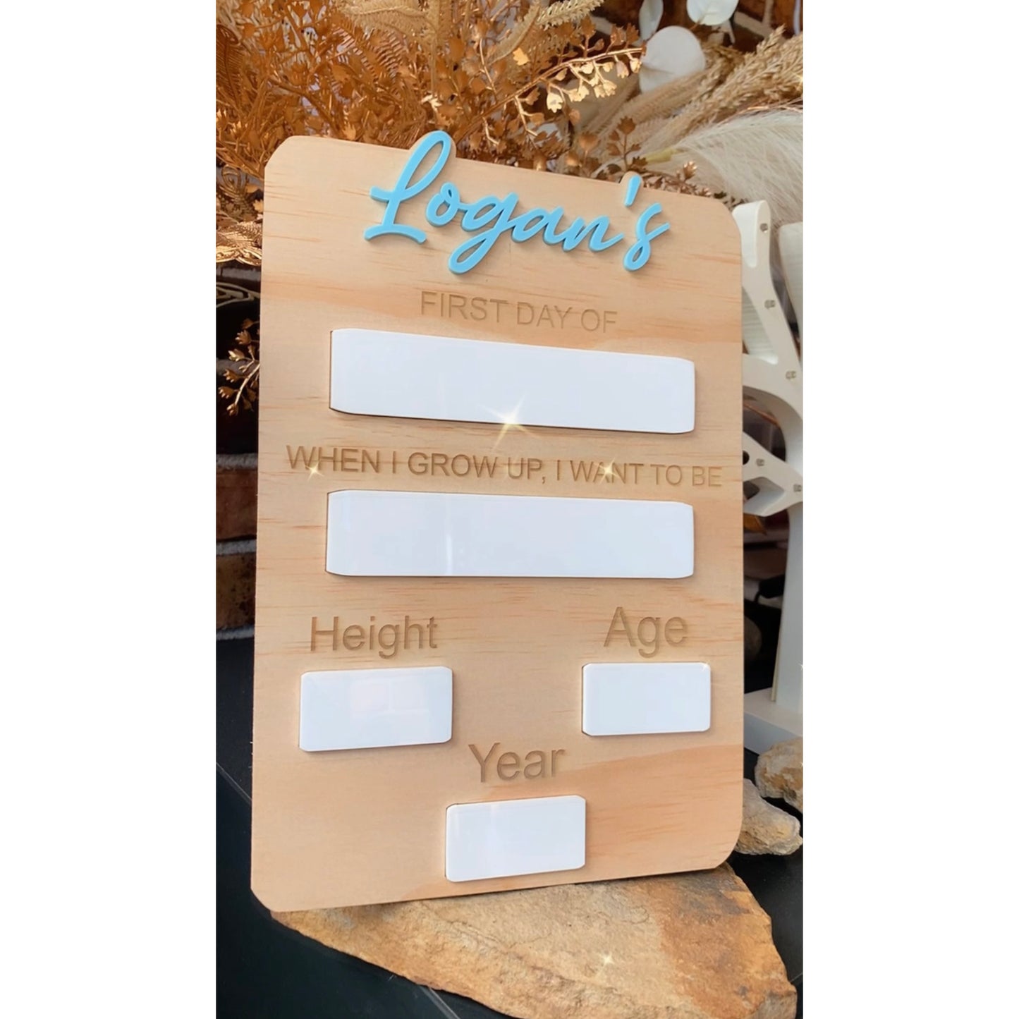 Back to school plaque