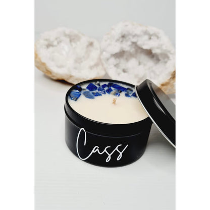 Luxe Matte Lapis Lazuli Candle Tin
