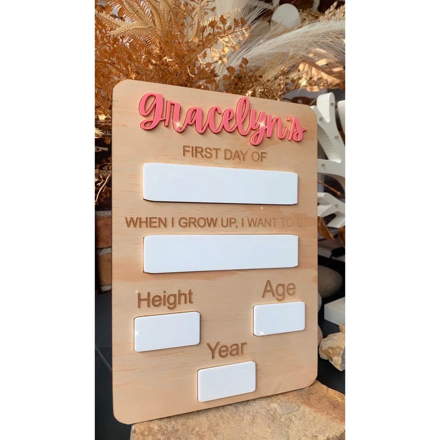 Back to school plaque