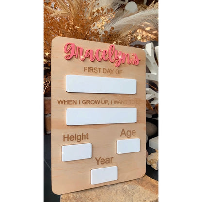 Back to school plaque
