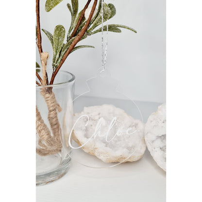 Personalised Acrylic Bauble