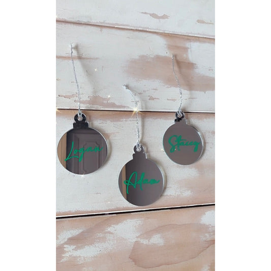 Mirror Christmas Baubles