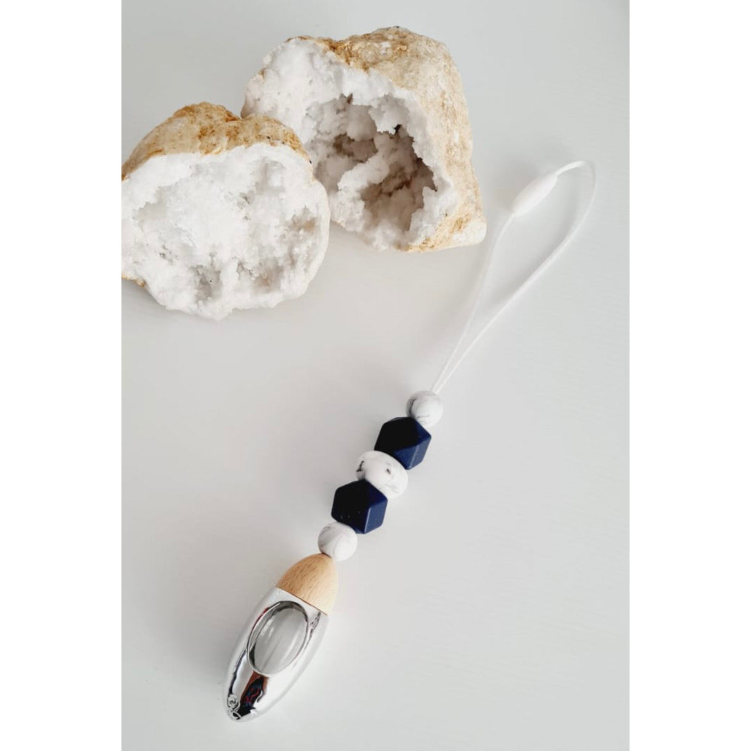 James silicone beaded car diffuser with a wooden lid, hanging air freshener