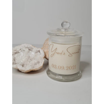 Personalised Natural Soy Wax Candle