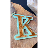 Engraved Initial Christmas Ornaments