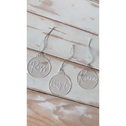 Personalised Acrylic Bauble