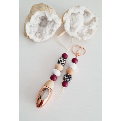Scented, silicone bead, hanging car air freshener