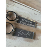 Rectangular Mirrored Keychains