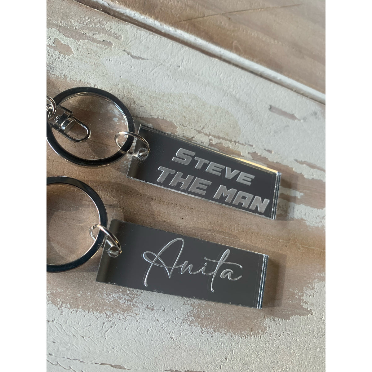 Rectangular Mirrored Keychains, photo 3