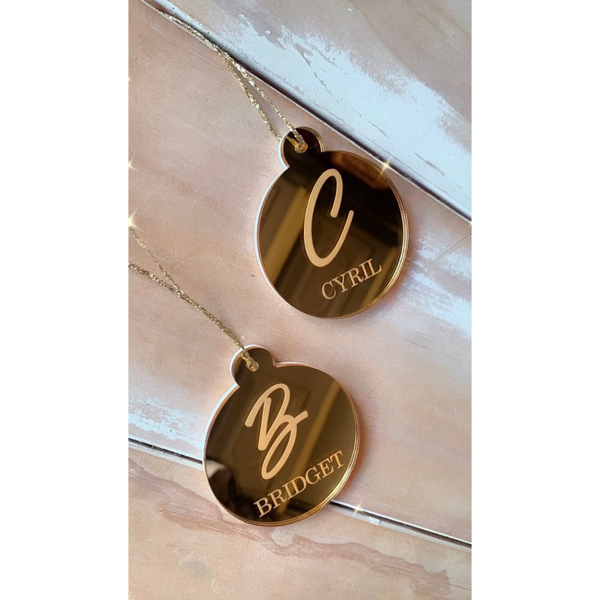 Engraved Christmas Baubles
