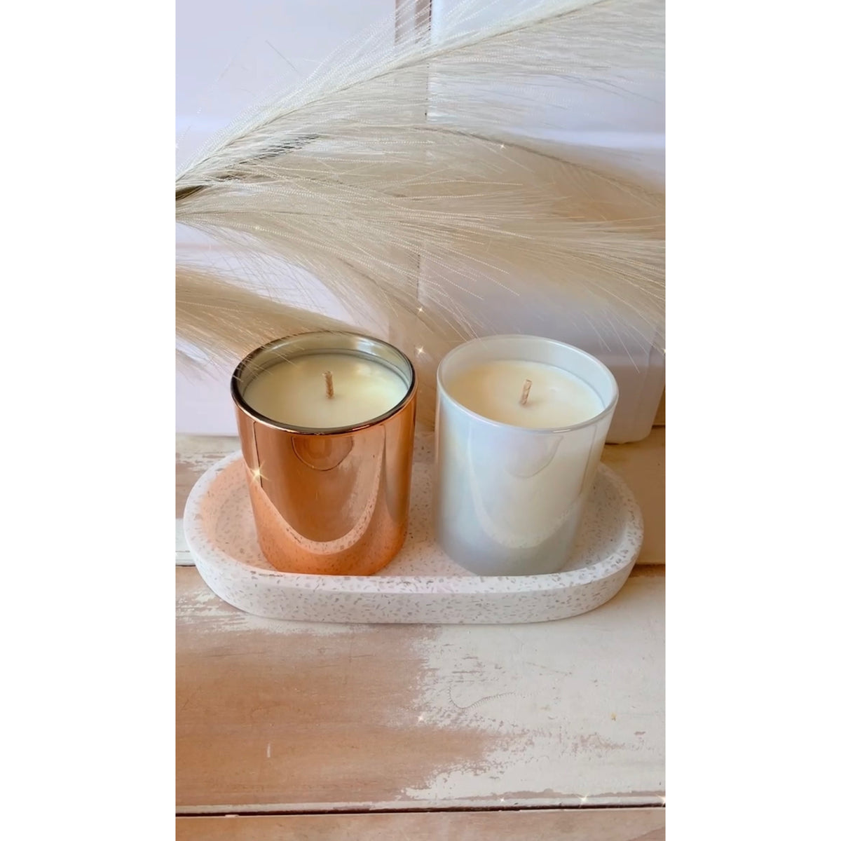 Rose Gold Aesthetic Candle, photo 3