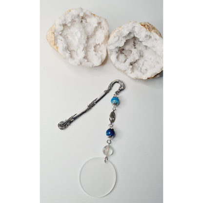 Blue Agate Gemstone Bookmark