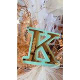 Engraved Initial Christmas Ornaments