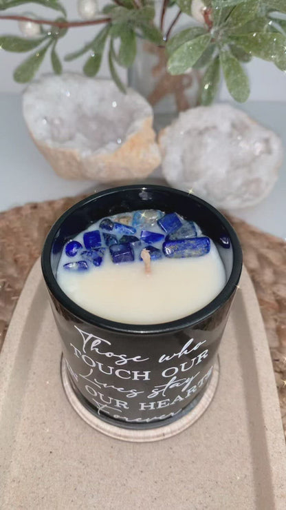 Lapis Lazuli Crystal Candle Jar