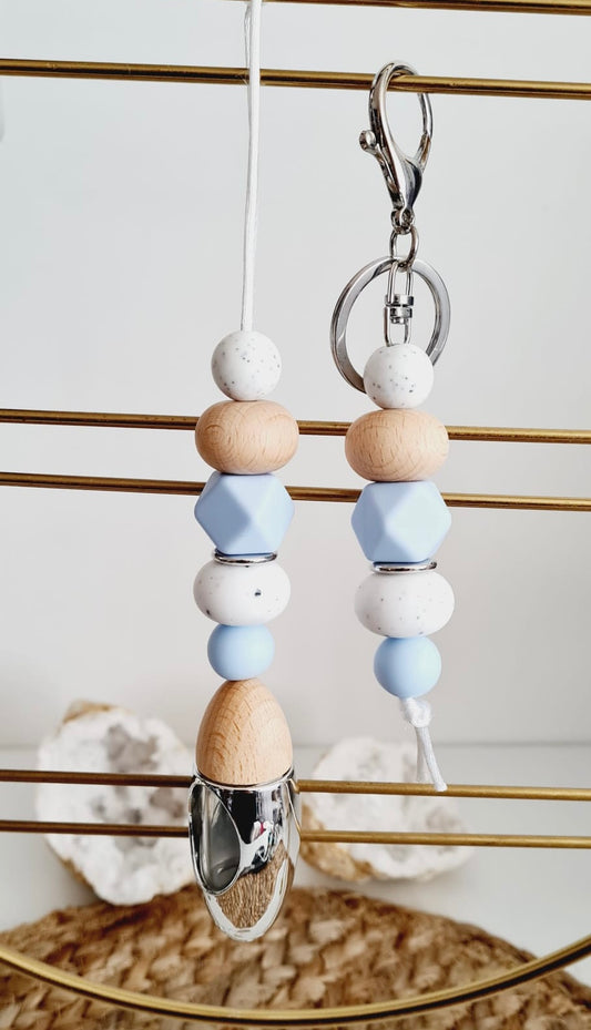 Scented, silicone bead, hanging car air freshener