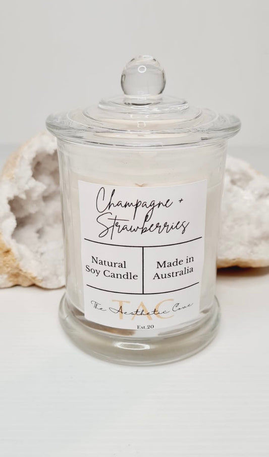 Champagne & Strawberries Soy Wax Candle