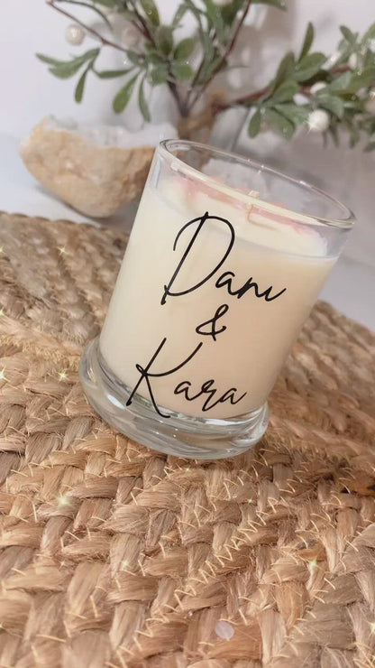 Personalised Crystal Candle Jars